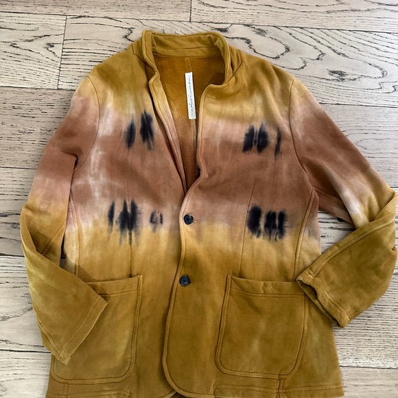 RAQUEL ALLEGRA boyfriend blazer in bengal tiger tie dye - Picture 2 of 4